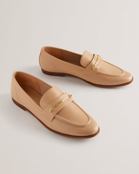 ZZOEE-Shoes-Flat Loafer With Signature Bar- Ted Baker Romania